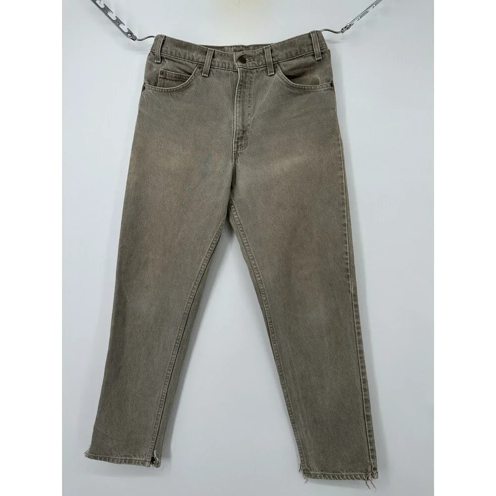 Levi's 550 Relaxed Fit Tapered Leg Jeans Men's Sz 32 Vintage 90s Orange Tab “pic